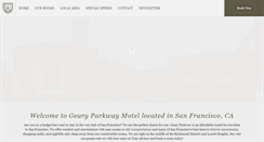 Desktop Screenshot of gearyparkwaymotel.com